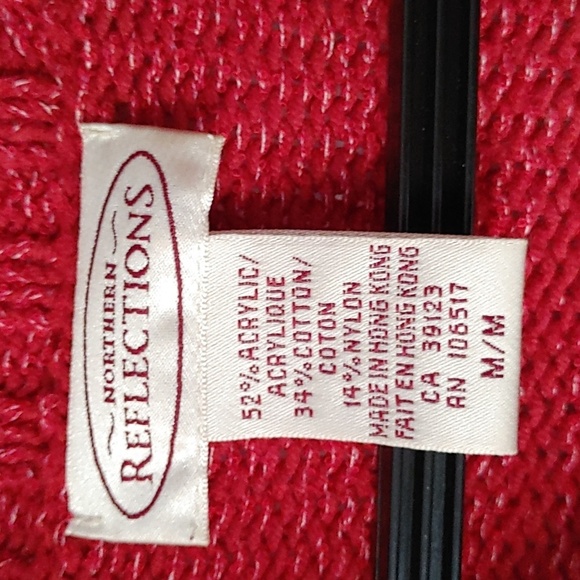 Vintage Northern Reflections Quarter Zip Pullover Sweater M - Picture 5 of 8